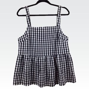 ASOS | 10 | Oversized Gingham Babydoll Peplum Cami